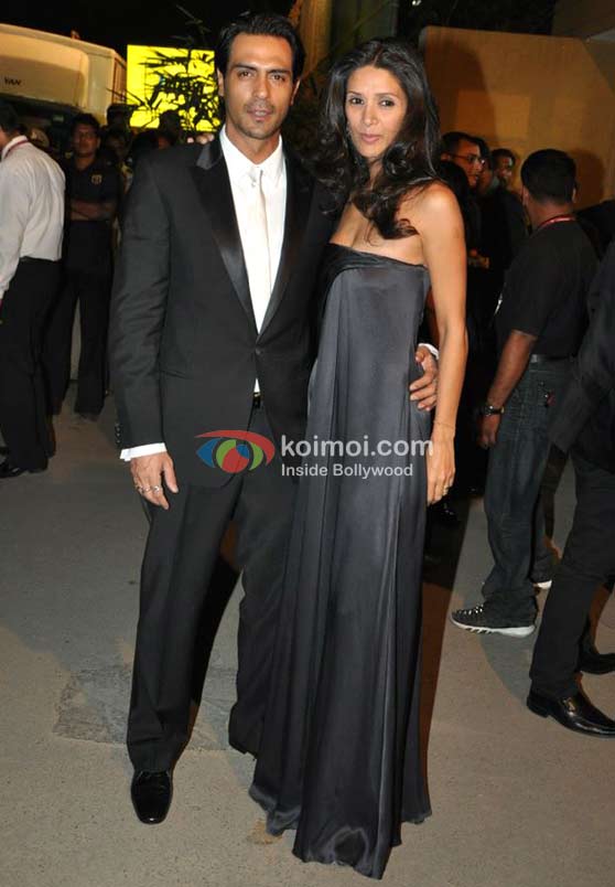 Arjun Rampal, Mehr Jessica Rampal At 55th Idea Filmfare Awards