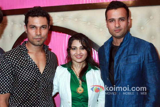Randeep Hooda, Rohit Roy  At Charisma Spa Launch