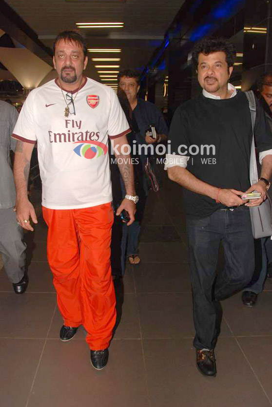 Sanjay Dutt, Anil Kapoor Back From IIFA