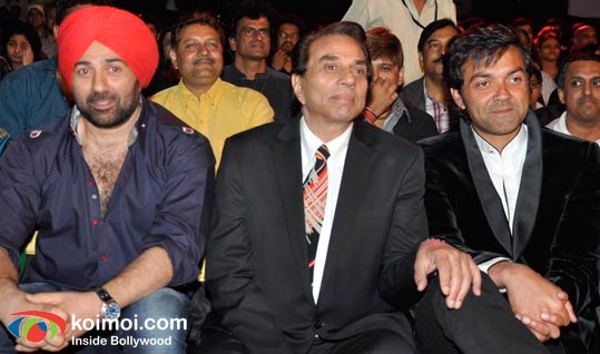 Sunny Deol, Dharmendra, Bobby Deol