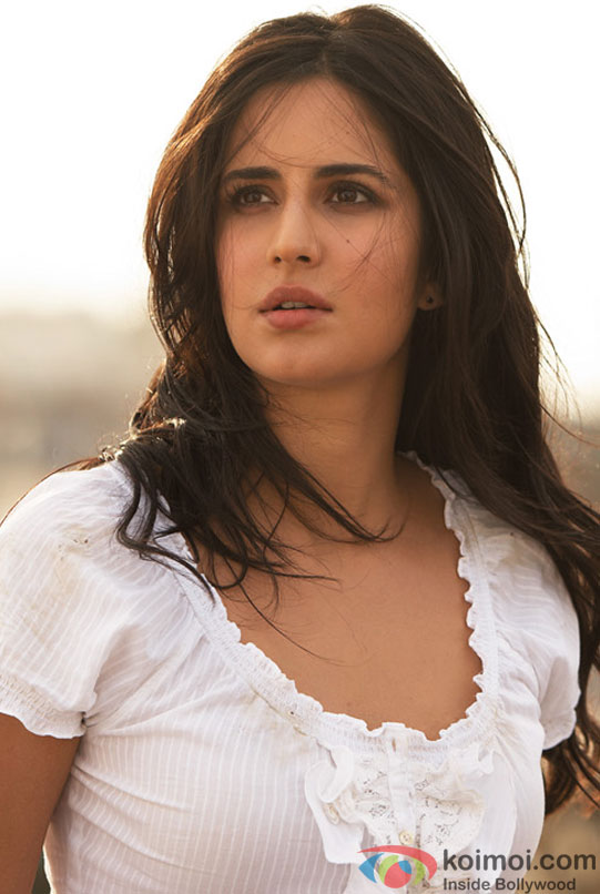 A rather tensed Katrina Kaif