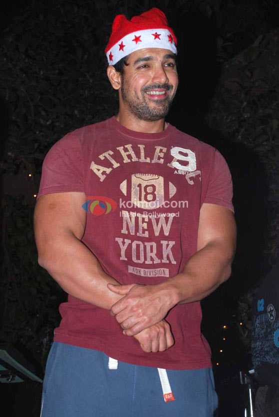 John Abraham At Christmas Celebrations