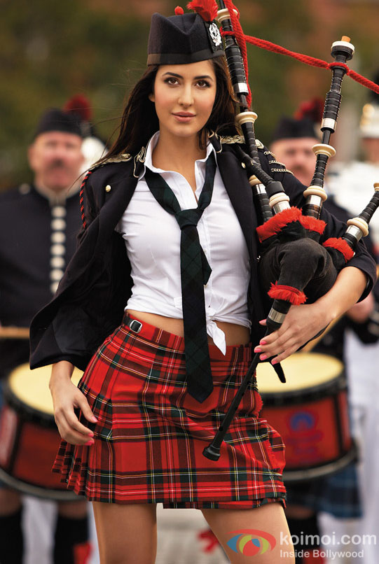 Katrina Kaif with the bagpipe