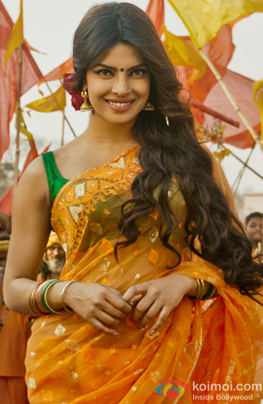 Priyanka Chopra looks a simpleton in a yellow saree