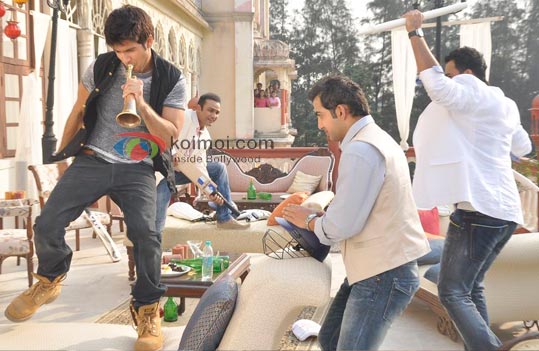 Shahid Kapoor, Virender Sehwag, Gautam Gambhir, Zaheer Khan