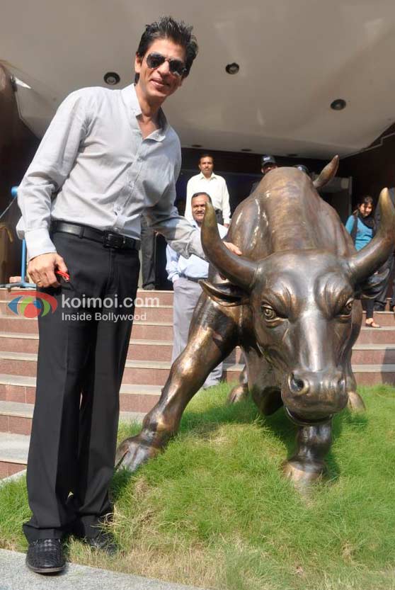 Shah Rukh Khan Unveil Eros Media IPO At BSE