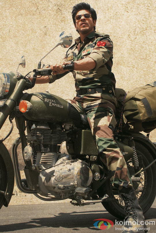 Shah Rukh Khan riding bike in Ladakh