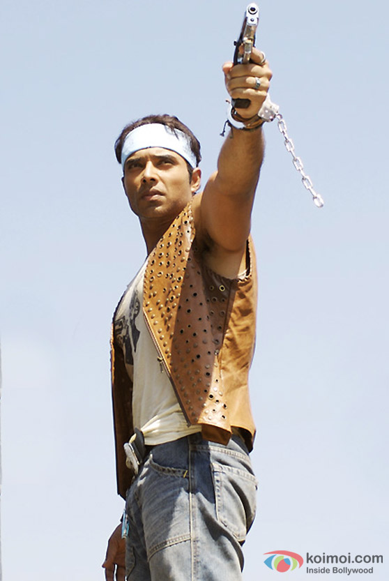 A handcuffed Uday Chopra in Dhoom 2 Movie
