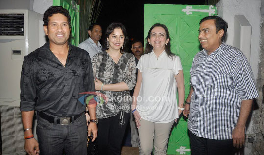 Sachin Tendulkar, Dr Anjali Tendulkar, Nita Ambani, Mukesh Ambani