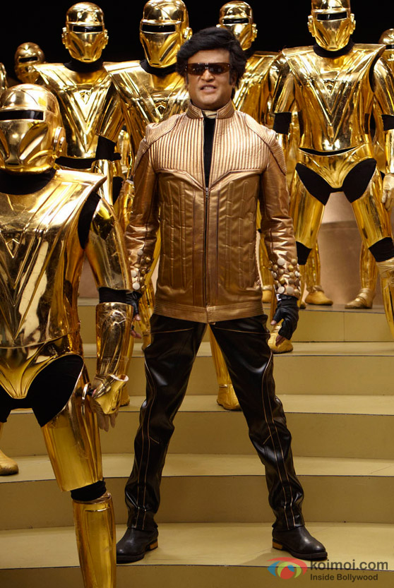 Rajnikanth in a song from Endhiran The Robot Movie