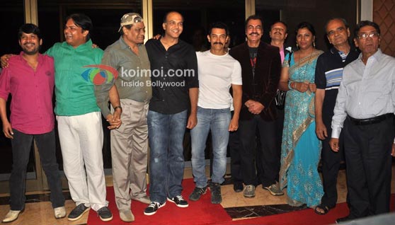 Aditya-Lakhia-Akhilendra-Mishra-Rajesh Vivek, Ashutosh Gowariker, Aamir Khan, Pradeep Rawat, Javed Khan