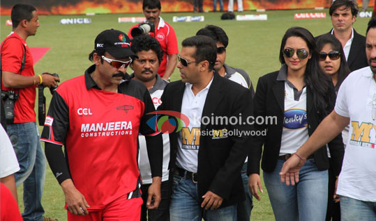 Venkatesh, Salman Khan, Sonakshi Sinha, Sohail Khan