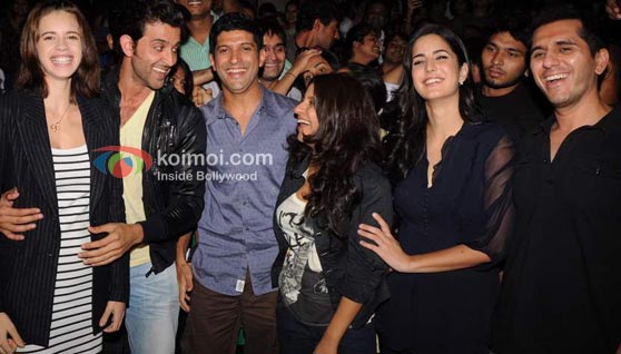 Kalki Koechlin, Hrithik Roshan, Farhan Akhtar, Zoya Akhtar, Katrina Kaif, Ritesh Sidhwani