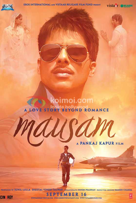 Shahid Kapoor, Sonam Kapoor (Mausam Movie Poster)