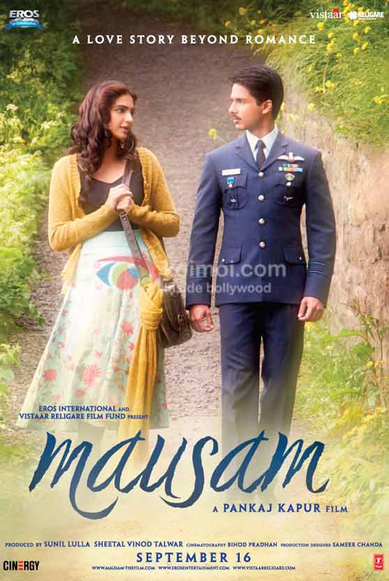 Sonam Kapoor, Shahid Kapoor (Mausam Movie Poster)