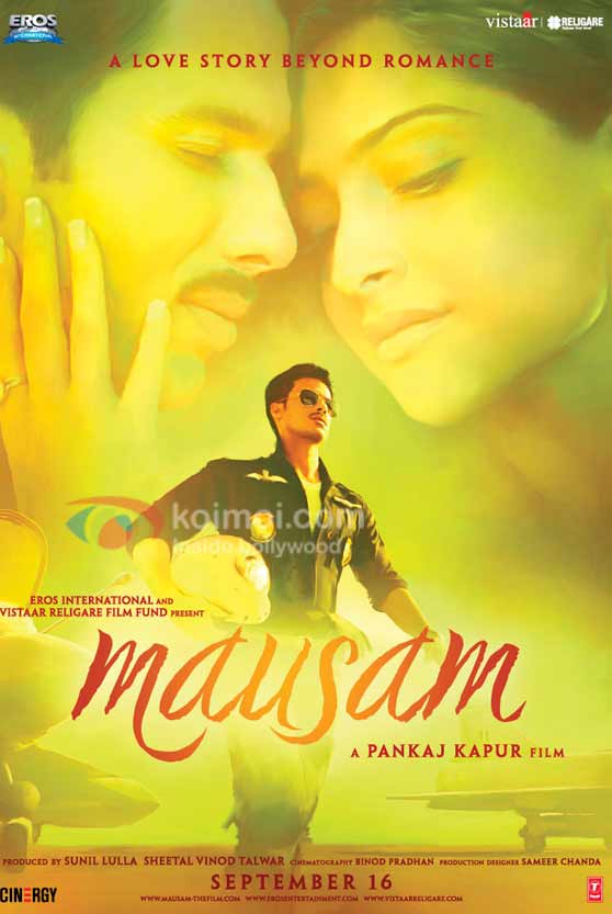 Shahid Kapoor, Sonam Kapoor (Mausam Movie Poster)