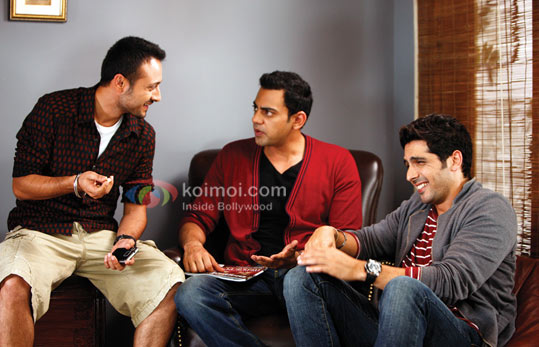 Satyadeep Misra, Cyrus Sahuka, Zayed Khan (Love Breakups Zindagi Movie Stills)