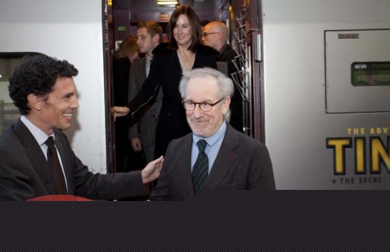 Steven Spielberg At The Adventures of Tintin Premiere 