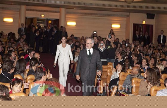 Steven Spielberg At The Adventures of Tintin Premiere 