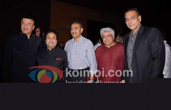 Anu Malik, Rajiv Shukla, Javed Akhtar, Ravi Shastri At Rajiv Shukla's Party