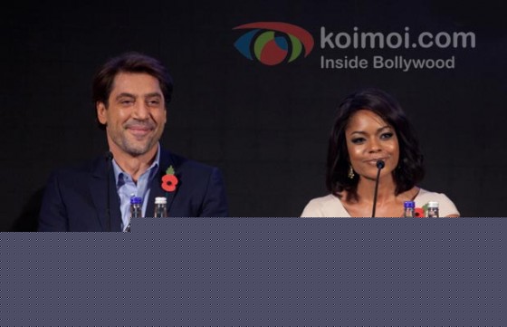 Javier Bardem, Naomie Harris At Skyfall Announcement