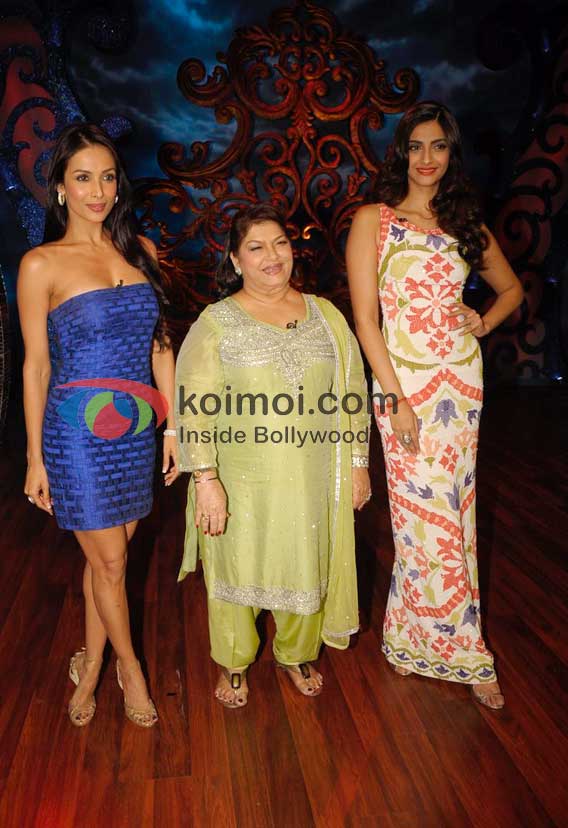 Malaika Arora, Saroj Khan, Sonam Kapoor On Sets Of Nach Le