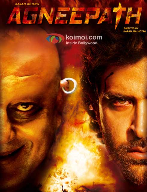 Sanjay Dutt, Hrithik Roshan  Agneepath Movie Poster
