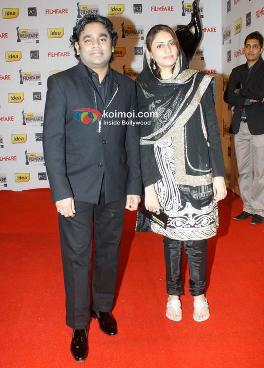 A R Rahman At The '57th Idea Fimfare Awards 2011'