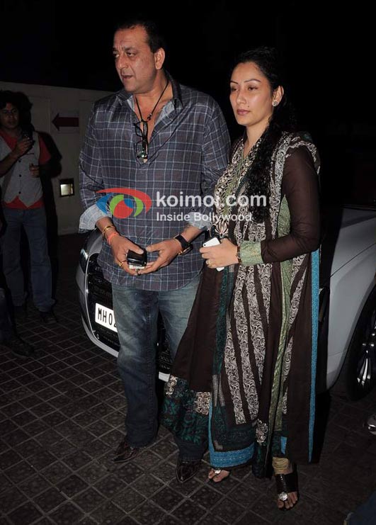 Sanjay Dutt, Manyata Dutt At Agneepath Screening