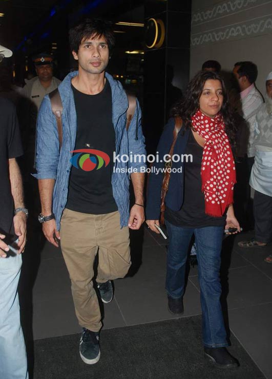Shahid Kapoor, Zoya Akhtar Return From Zee Awards