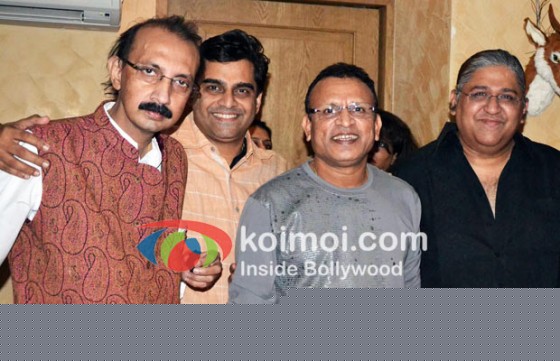 Sanjeev Gupta, V N Chaturvedi, Monty Sharma At  Annu Kapoor's 56th Birthday Celebrations
