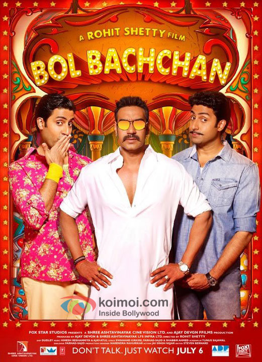 Abhishek Bachchan And Ajay Devgan's New Bol Bachchan Movie Poster