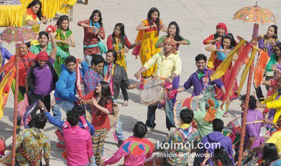 Abhishek Bachchan, Prachi Desai (Bol Bachchan Movie Stills)