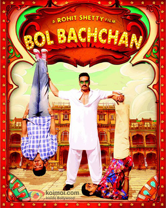 Abhishek Bachchan and Ajay Devgan in Bol Bachchan Movie Poster