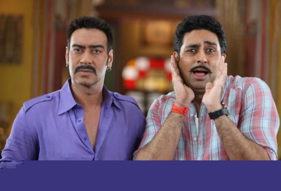 Ajay Devgan and Abhishek Bachchan in Bol Bachchan Movie Stills