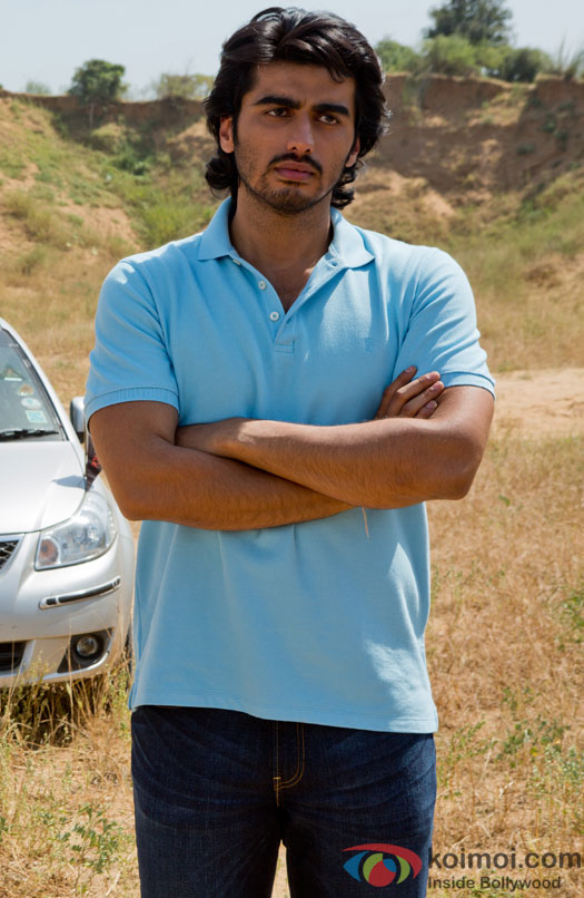 Arjun Kapoor gives a stern glance