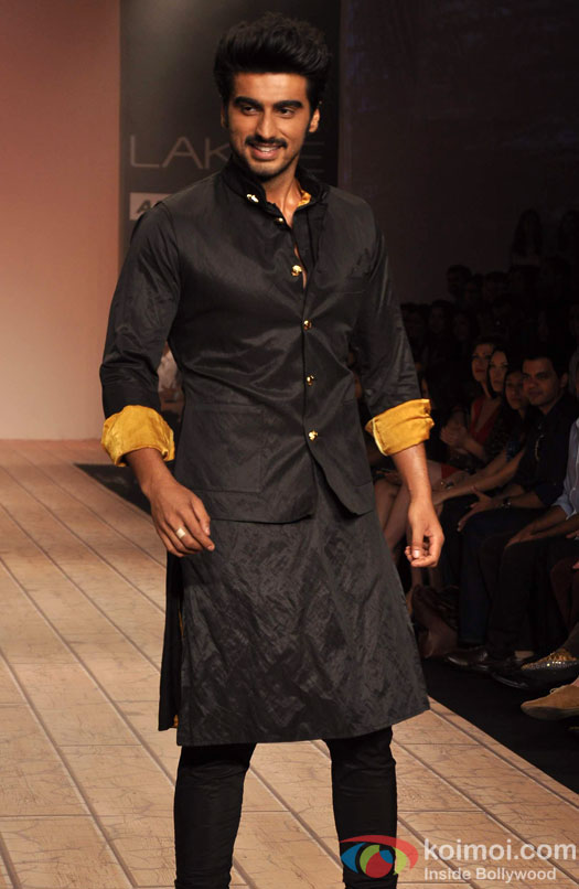 Arjun Kapoor walks the ramp at Lakme Fashion Week Summer/Resort 2013 Day 2