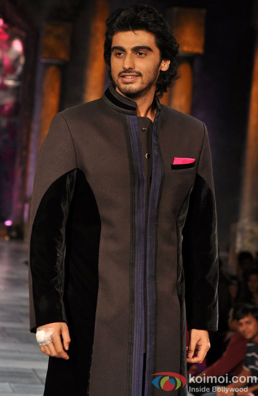 Arjun Kapoor walks the ramp at 'Mijwan Sonnets in Fabric' fashion show