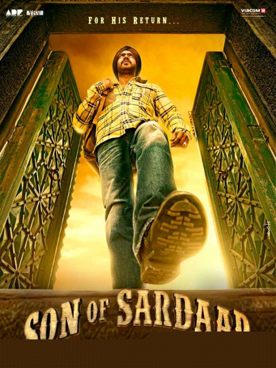 Ajay Devgan walking sardar in Son Of Sardar Movie First Look Poster