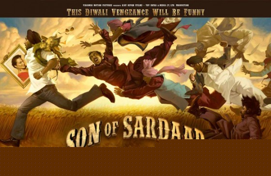 Ajay Devgan and Sonakshi Sinha's funny Son Of Sardar Movie First Look Poster