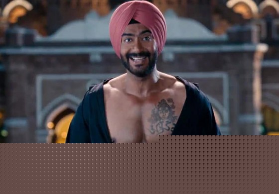 Ajay Devgan the funny Sardar in Son Of Sardar Movie Stills