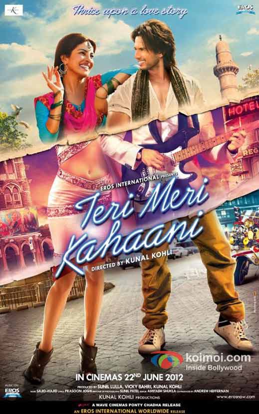 Priyanka Chopra, Shahid Kapoor( Teri Meri Kahaani Movie Poster)