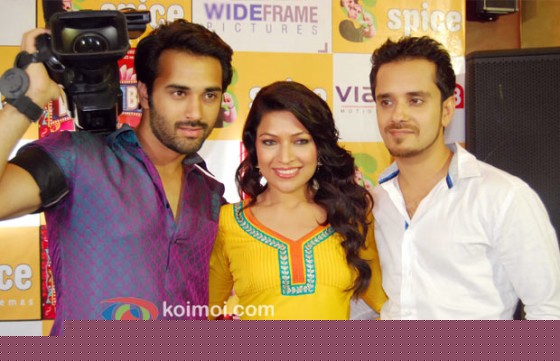 Pulkit Samrat, Amita Pathak, Raghav Sachar  At Bittoo Boss Press Conference