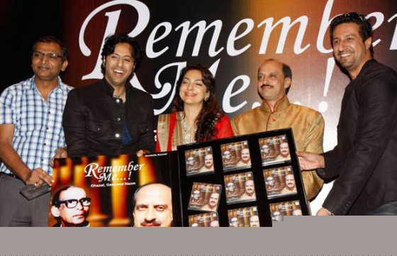 Ratnakar, Salim Merchant, Juhi Chawla, Dinesh Mahavir, Suleman Merchant At Remember Me Audio Launch