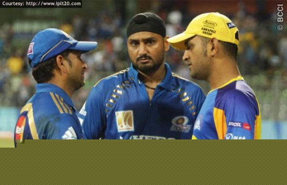 Sachin Tendulkar, Harbhajan Singh, Mahendra Singh Dhoni, At IPL 5 Opening Ceremony-1
