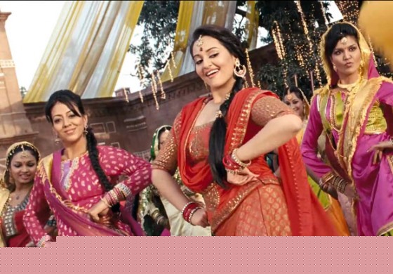 Sonakshi Sinha shaking a leg to a sound track in Son Of Sardar Movie Stills