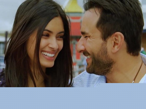 Diana Penty and Saif Ali Khan smile in Cocktail Movie Stills