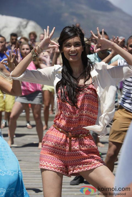 Diana Penty hot dance at beach in Cocktail Movie Stills
