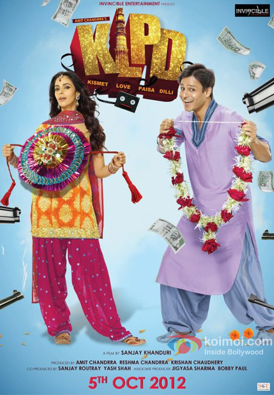 Mallika Sherawat and Vivek Oberoi in Kismet (Kismat) Love Paisa Dilli (KLPD) Movie Poster