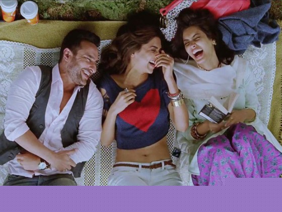 Saif Ali Khan, Deepika Padukone and Diana Penty share a few laughs in Cocktail Movie Stills